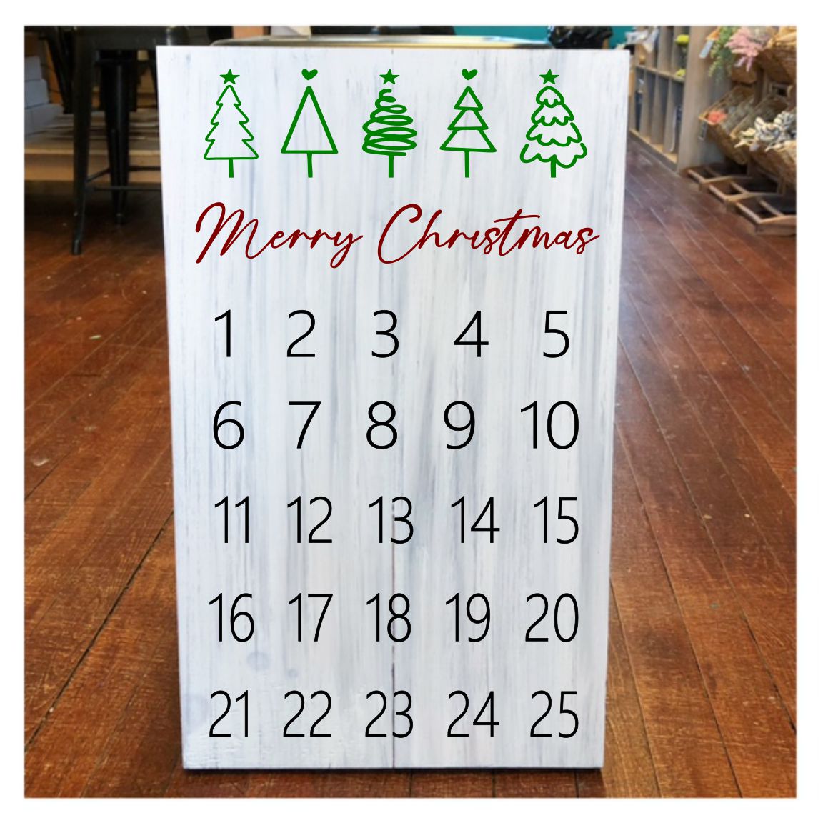 CHRISTMAS SQUARE FRAMED SIGNS & COUNTDOWNS WORKSHOP