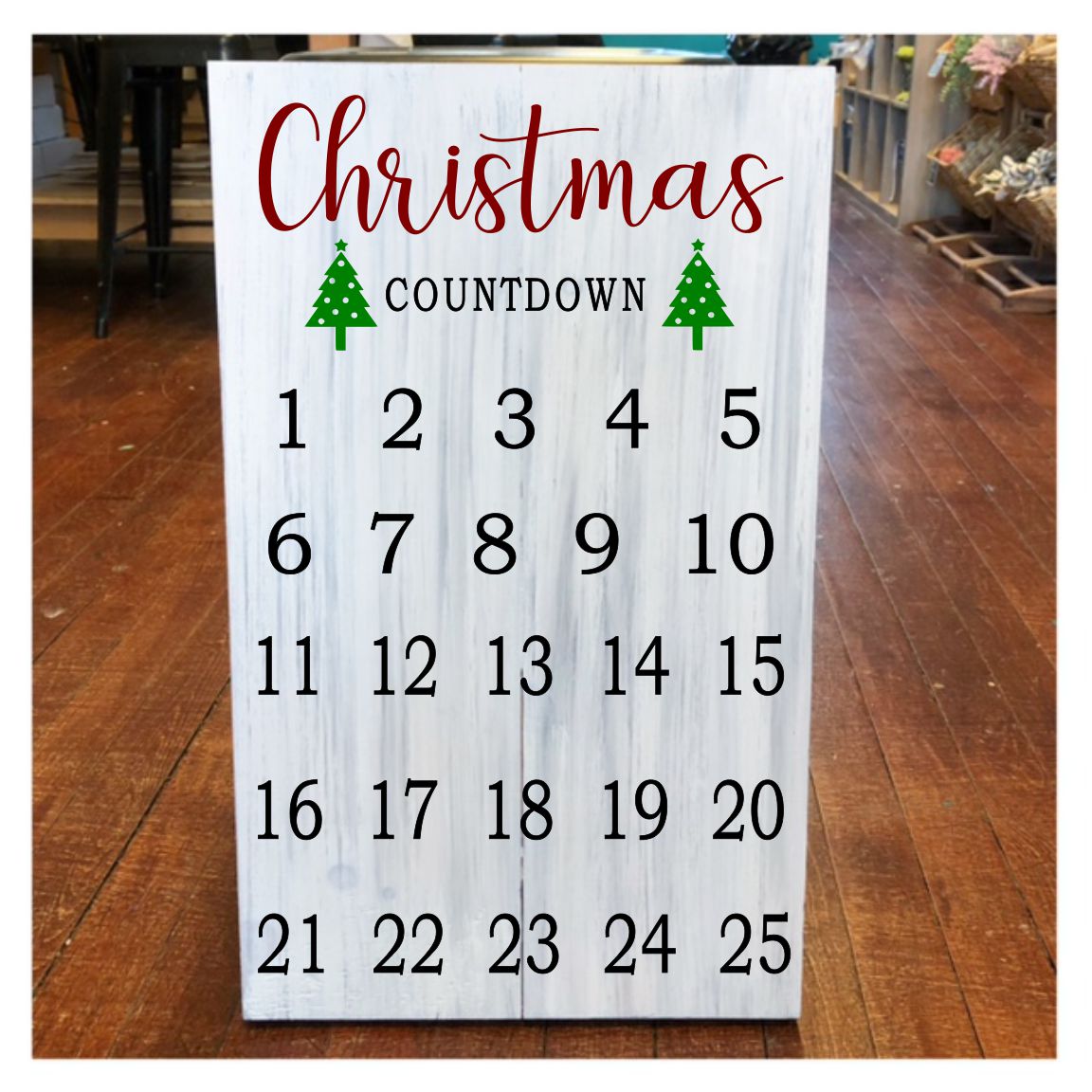 CHRISTMAS SQUARE FRAMED SIGNS & COUNTDOWNS WORKSHOP