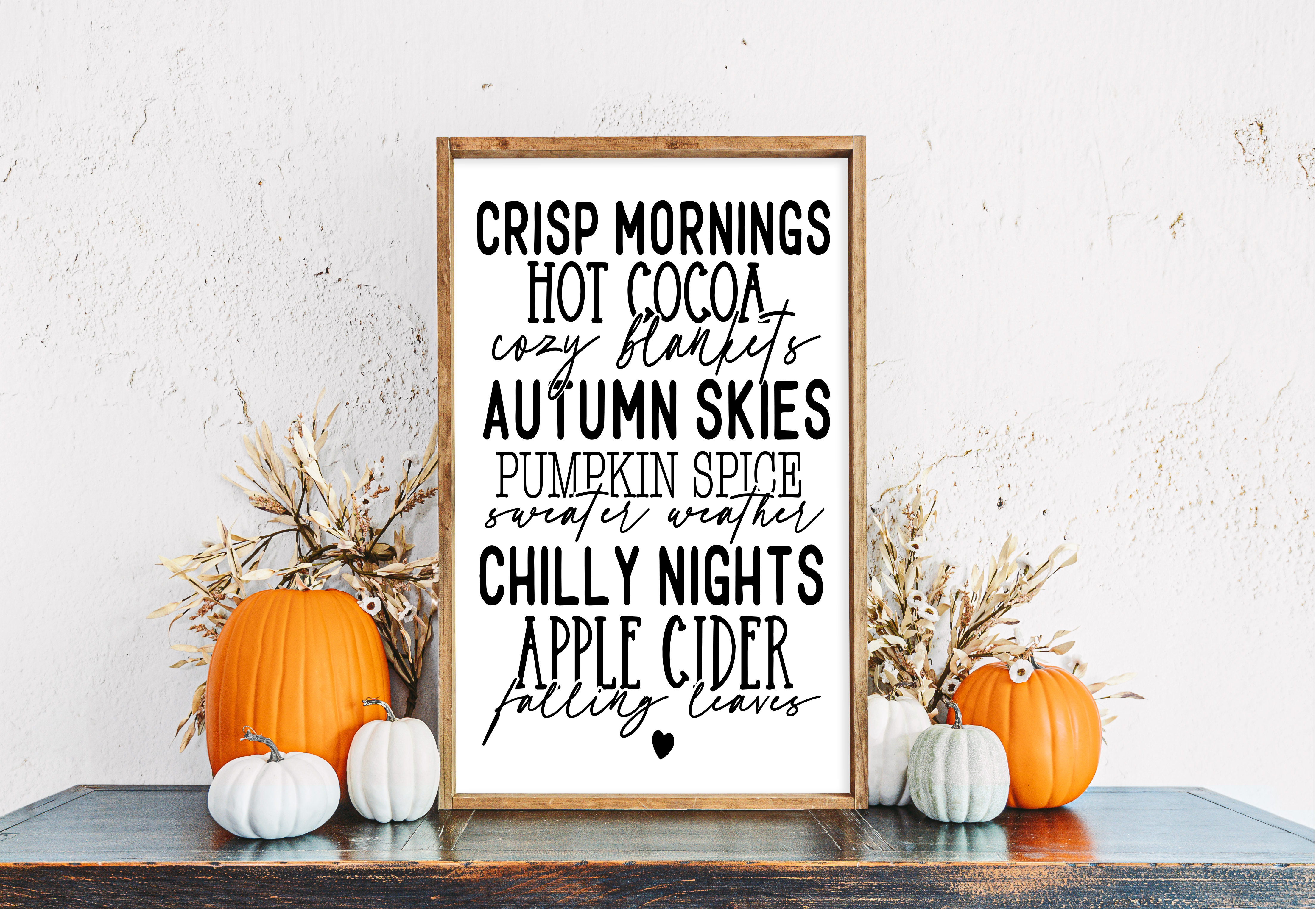 FALL FRAMED SIGNS