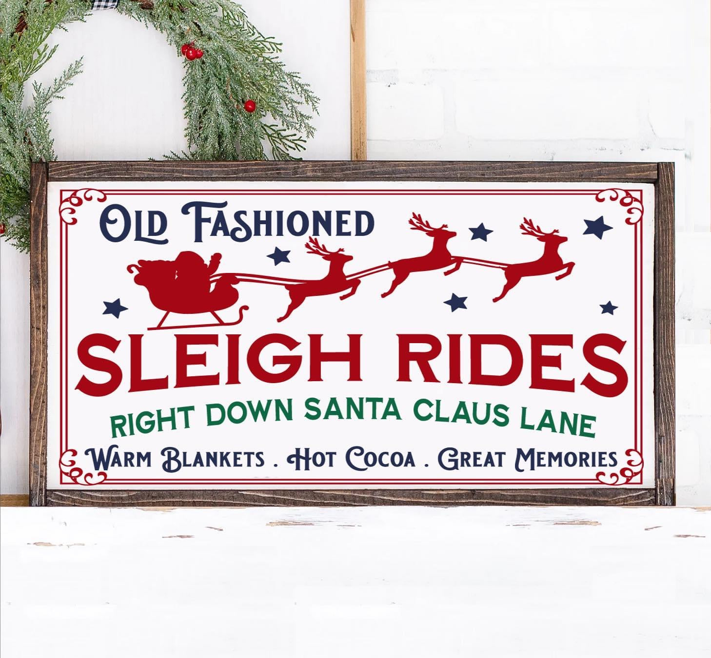 CHRISTMAS FRAMED SIGN 16X24"