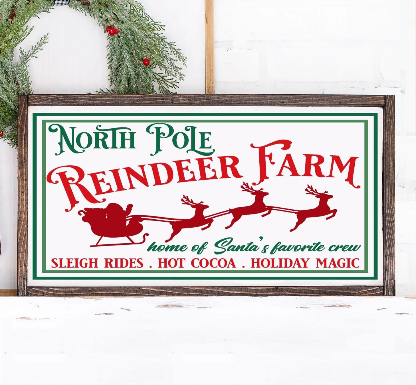 CHRISTMAS FRAMED SIGN 16X24"