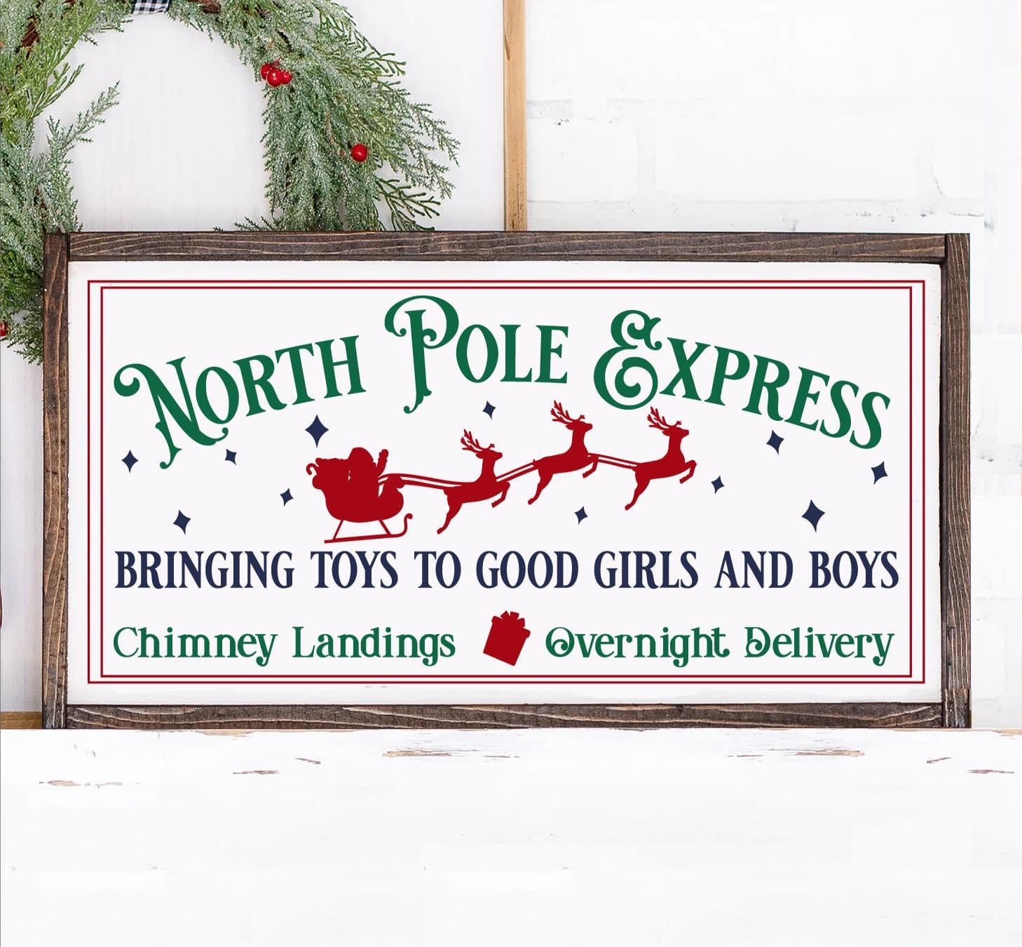 CHRISTMAS FRAMED SIGN 16X24" WORKSHOP