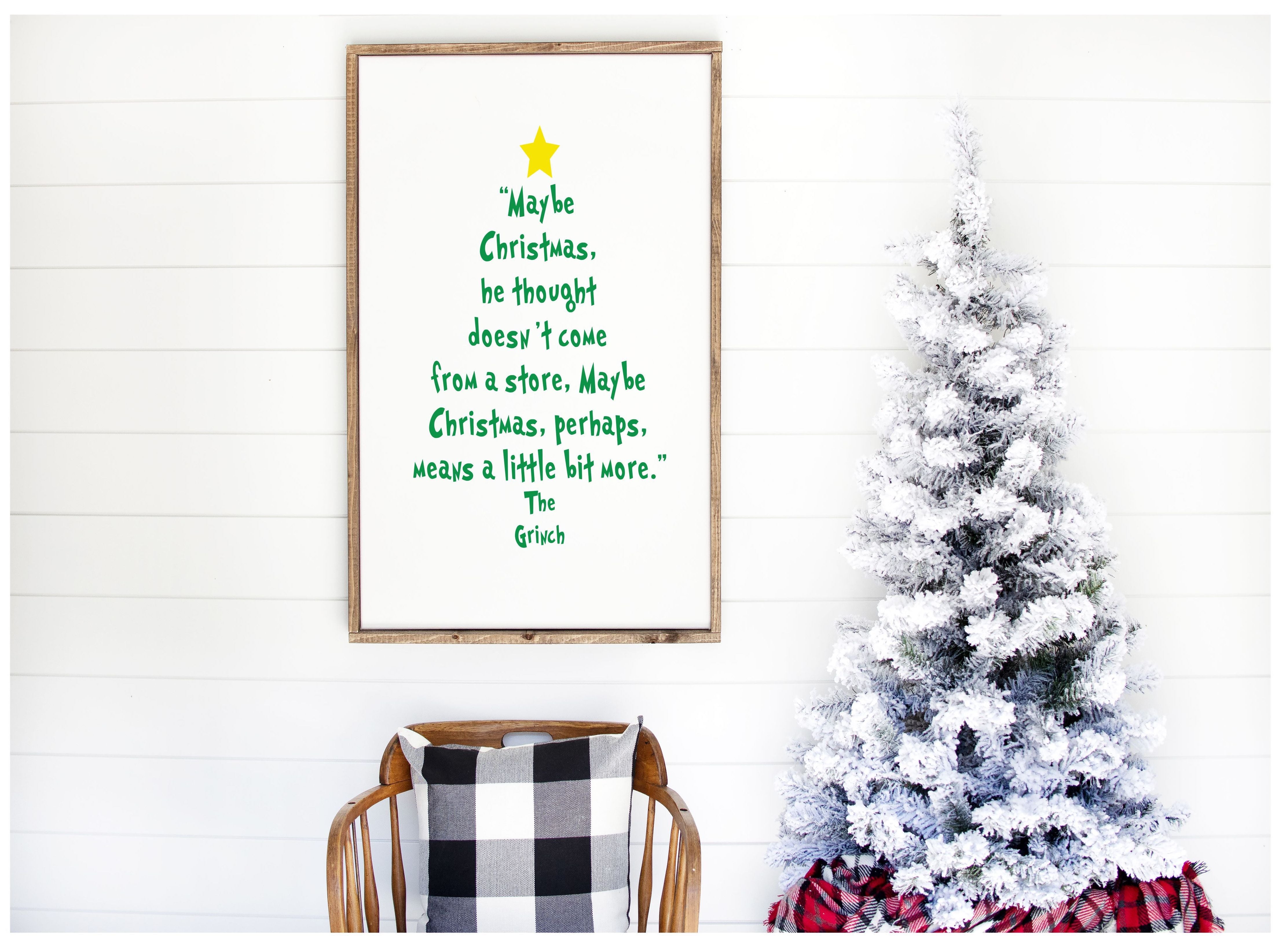 CHRISTMAS LARGE FRAMED SIGNS & MERRY MAIL