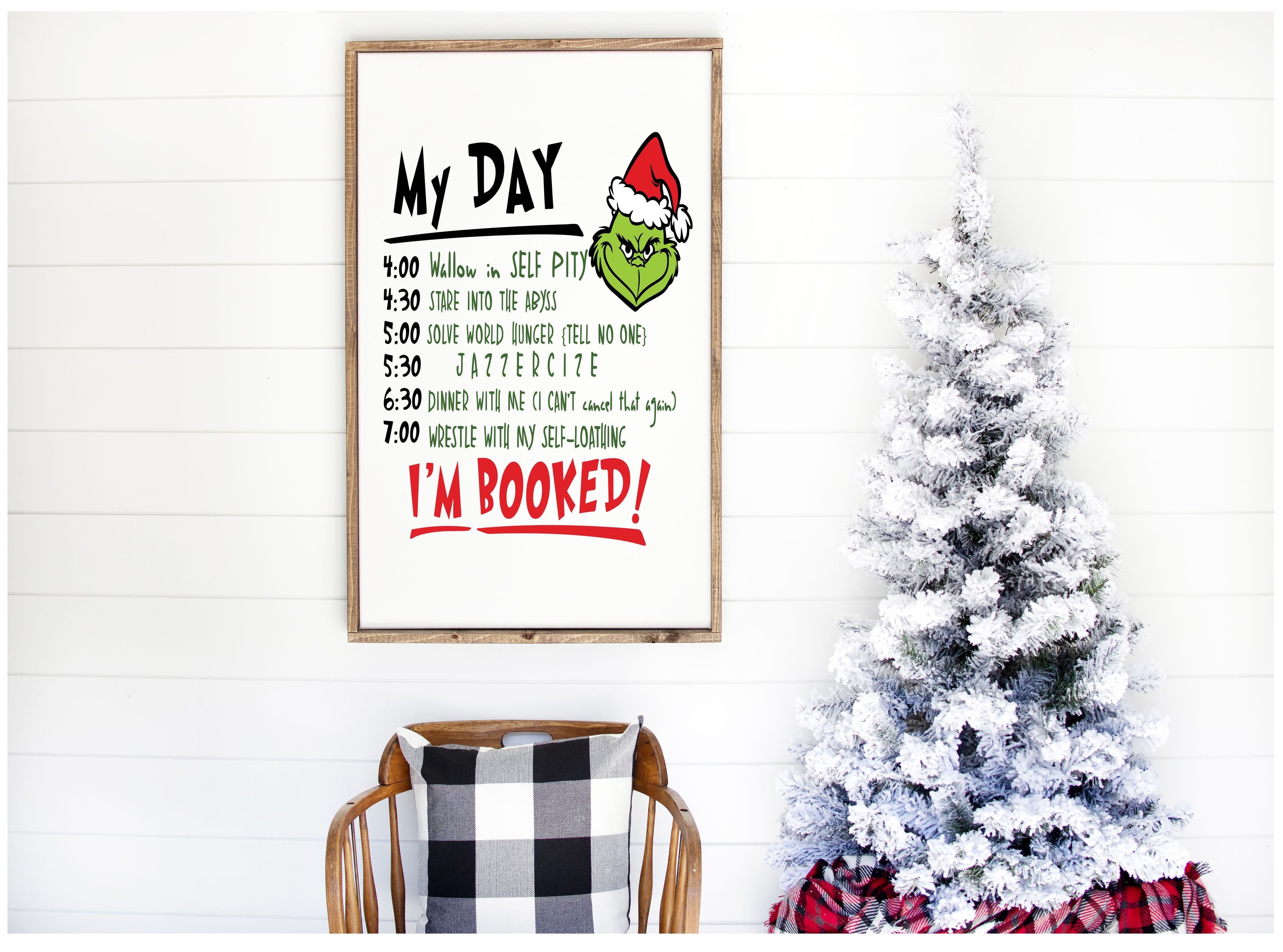 CHRISTMAS LARGE FRAMED SIGNS & MERRY MAIL