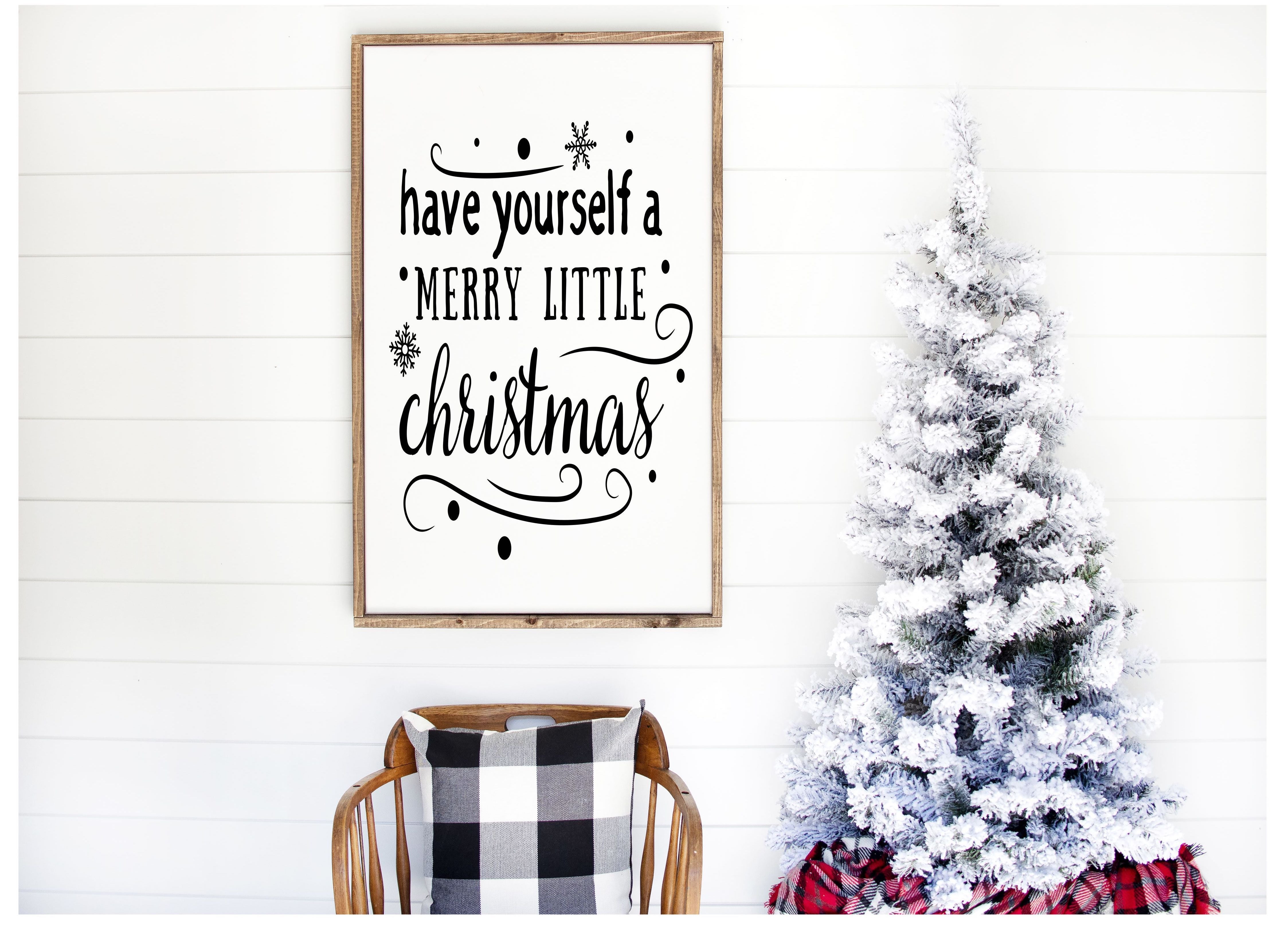 CHRISTMAS LARGE FRAMED SIGNS & MERRY MAIL