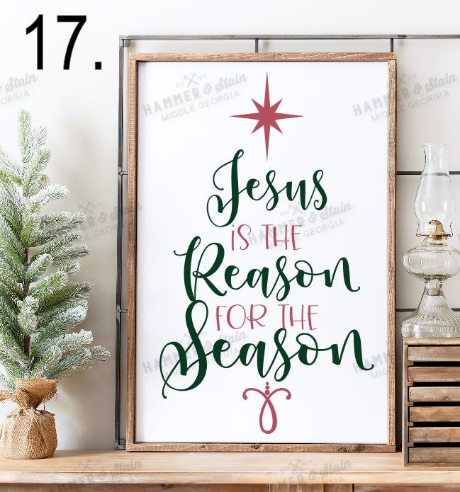 CHRISTMAS LARGE FRAMED SIGNS & MERRY MAIL