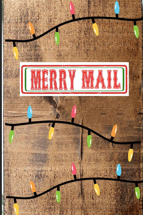 CHRISTMAS LARGE FRAMED SIGNS & MERRY MAIL