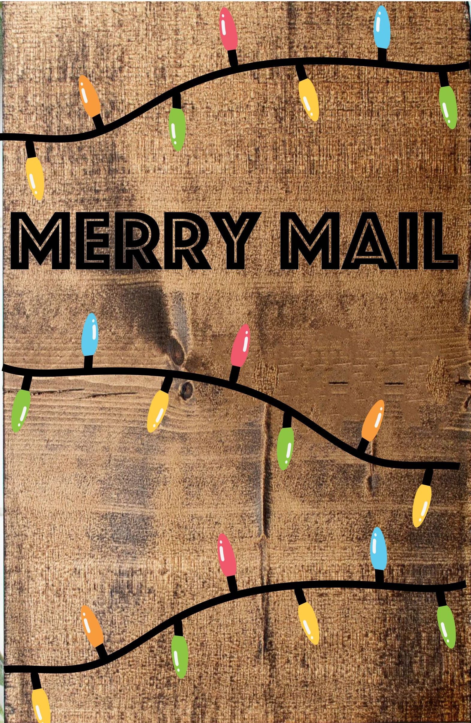 CHRISTMAS LARGE FRAMED SIGNS & MERRY MAIL