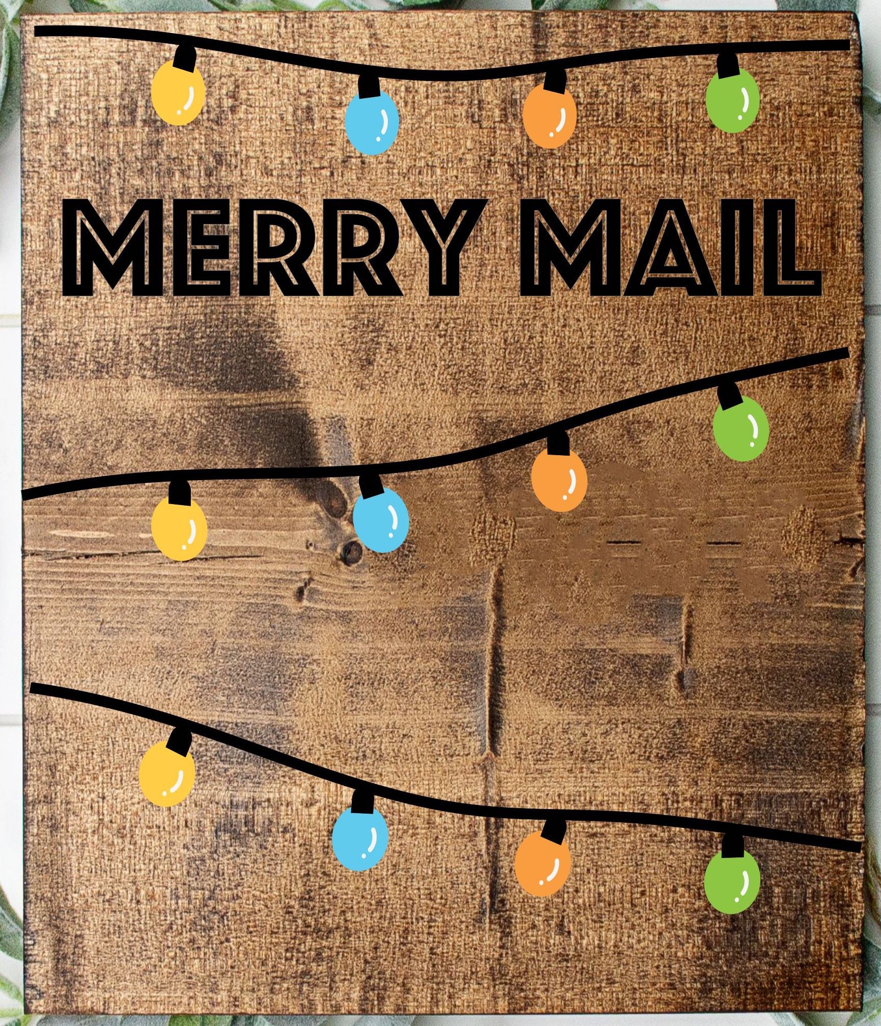 CHRISTMAS LARGE FRAMED SIGNS & MERRY MAIL